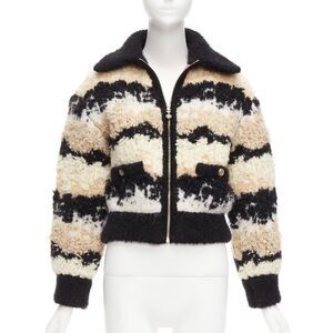 Chanel Wool Cashmere Cropped Bomber